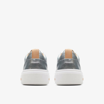 Hollyhock Walk Silver Leather | Clarks for sale