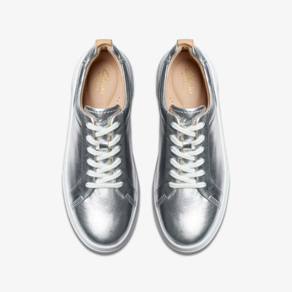 Hollyhock Walk Silver Leather | Clarks for sale