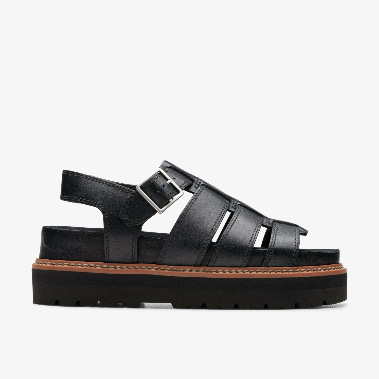 Orianna Twist Black Leather | Clarks for sale
