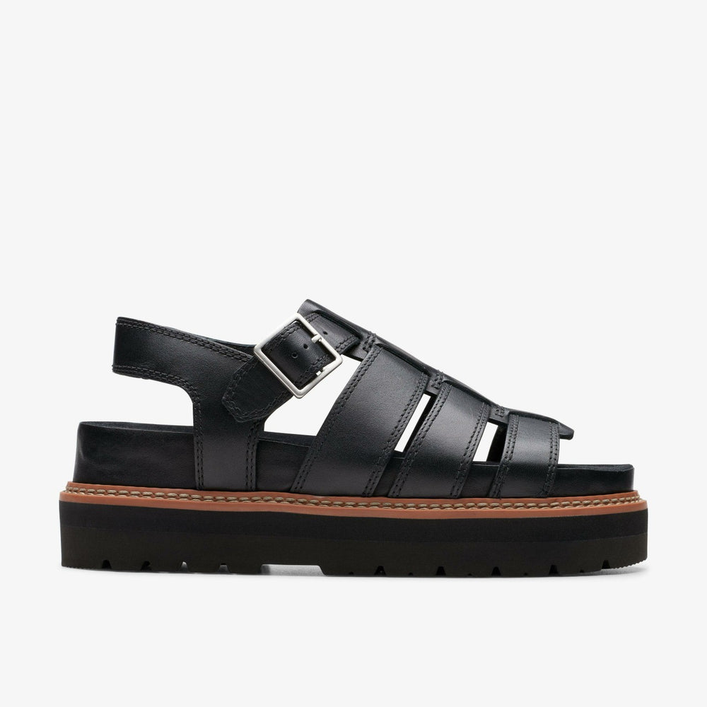 Orianna Twist Black Leather | Clarks for sale