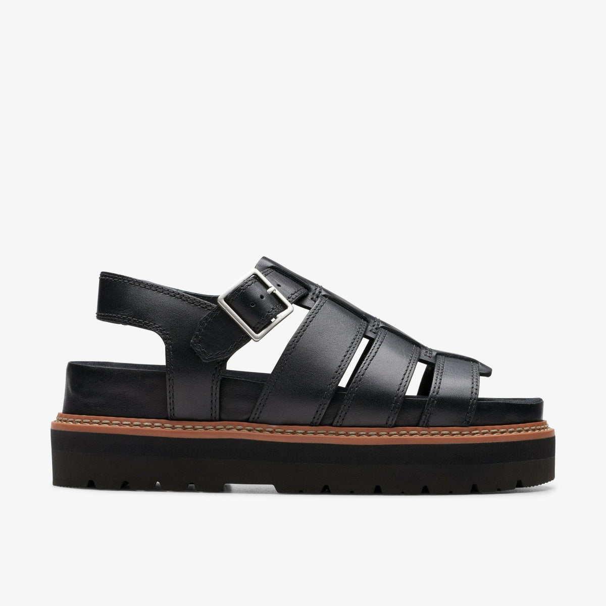 Orianna Twist Black Leather | Clarks for sale