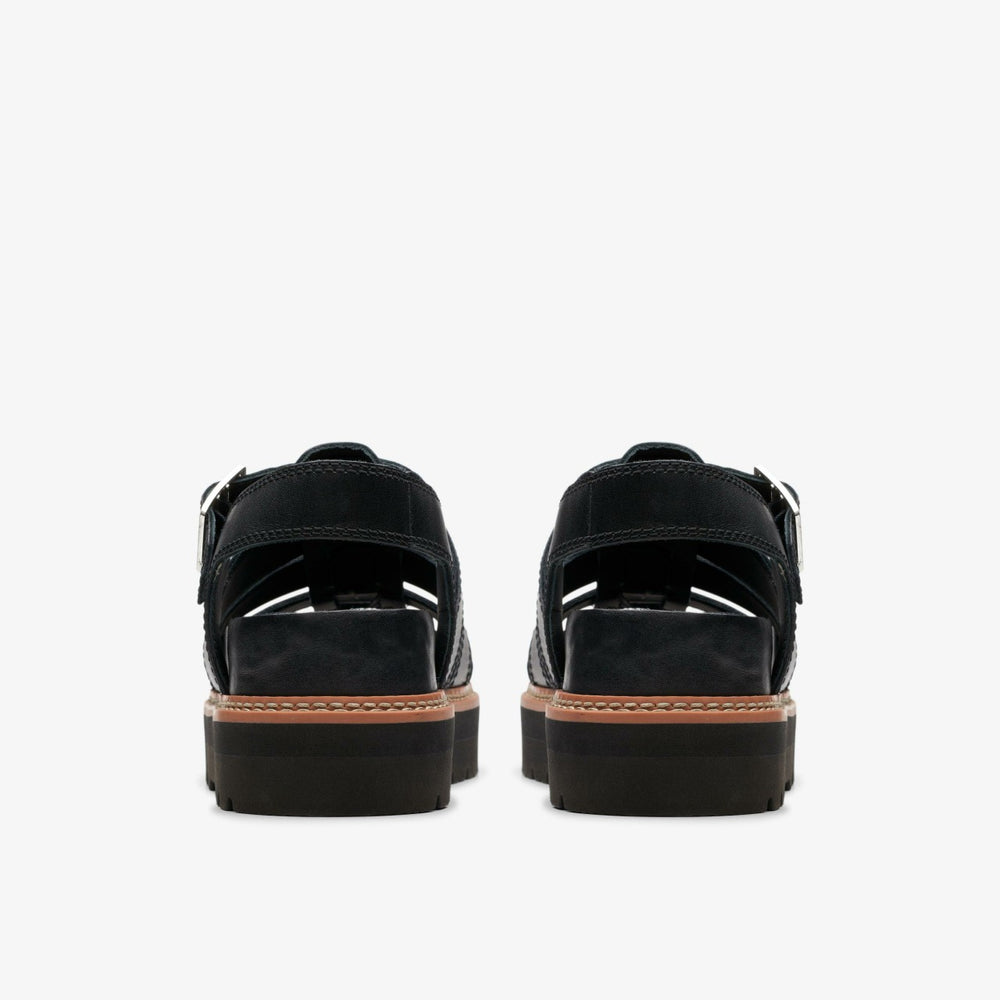 Orianna Twist Black Leather | Clarks for sale