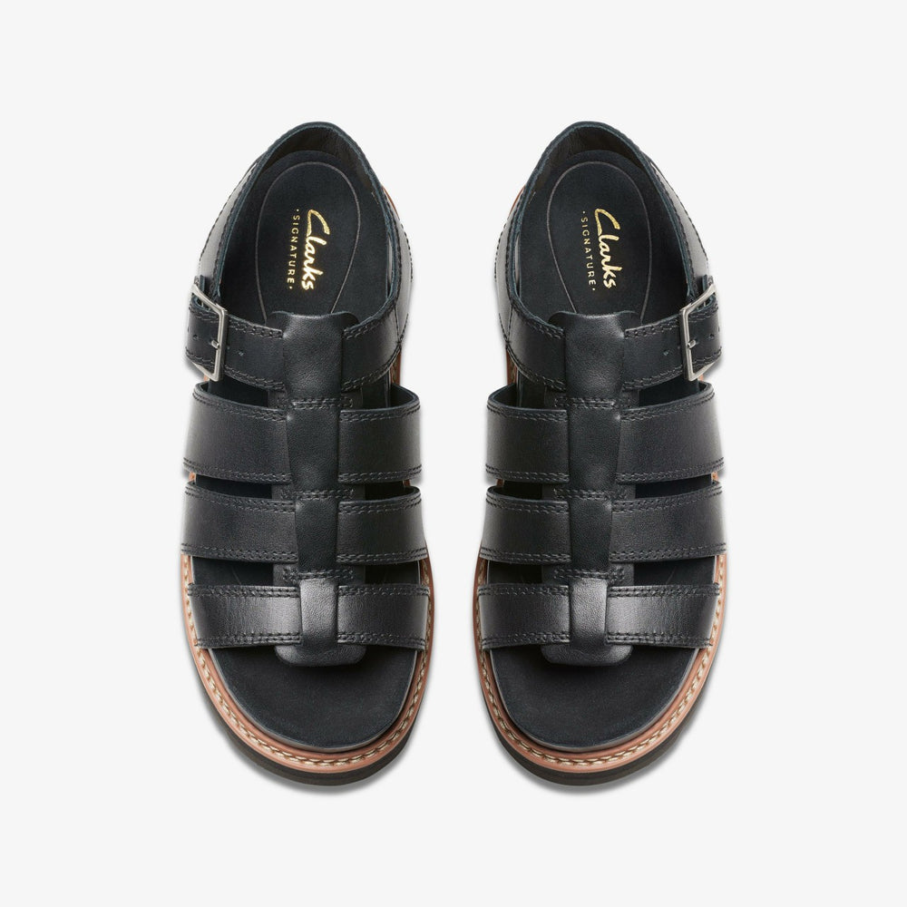 Orianna Twist Black Leather | Clarks for sale