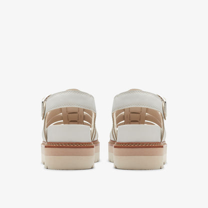 Orianna Twist Off White Leather | Clarks Sale