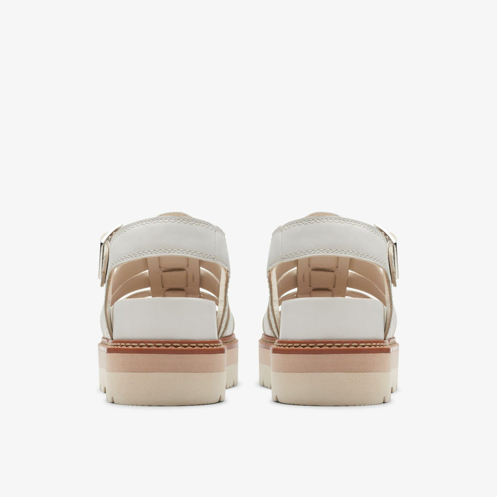 Orianna Twist Off White Leather | Clarks Sale