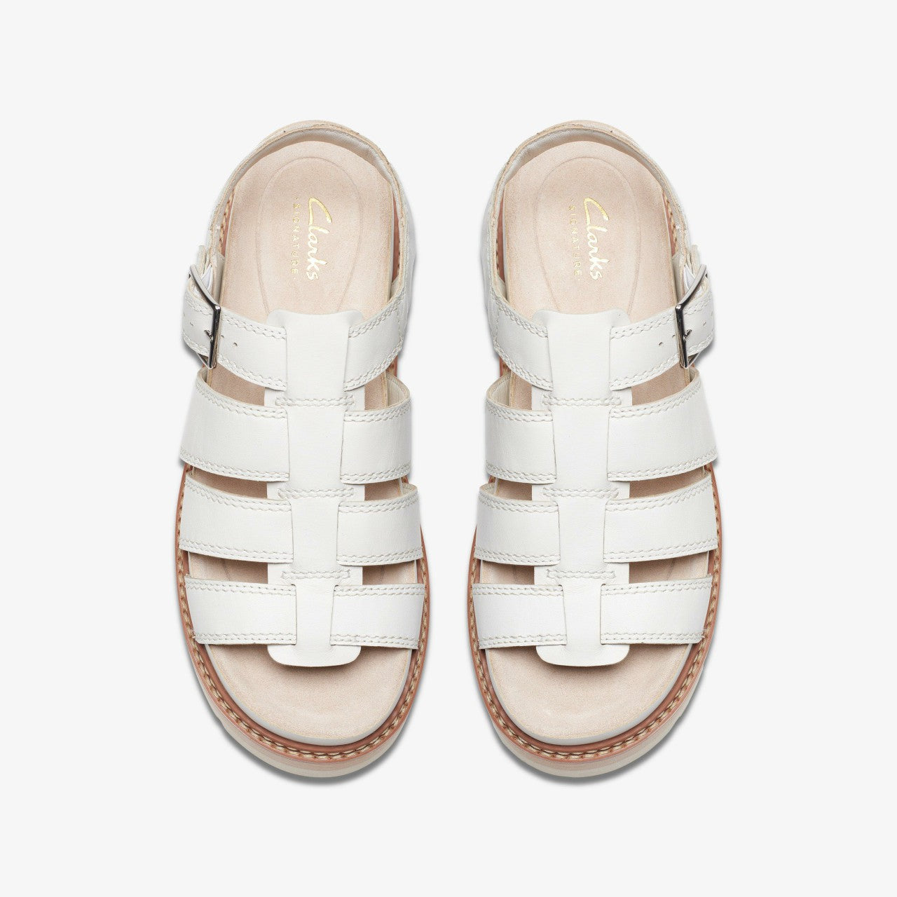 Orianna Twist Off White Leather | Clarks Sale