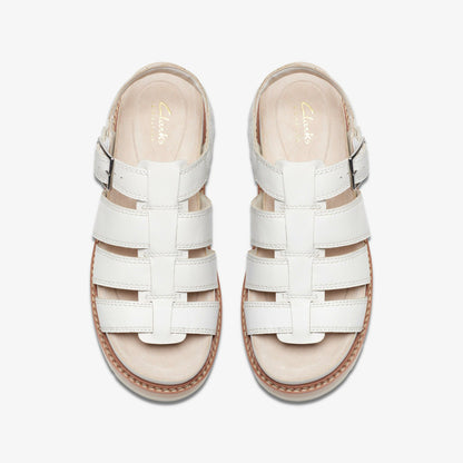Orianna Twist Off White Leather | Clarks Sale