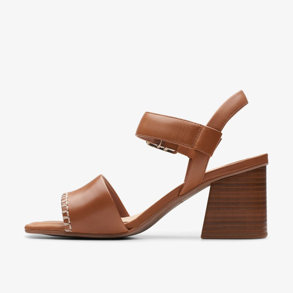 Siara 65 Buckle Tan Leather | Clarks discount