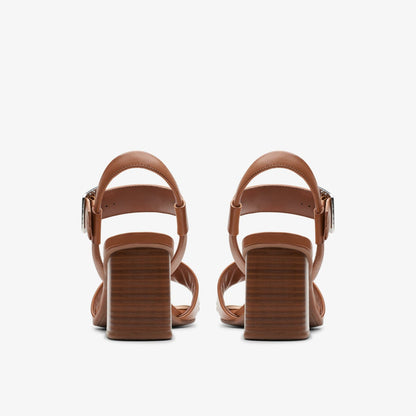 Siara 65 Buckle Tan Leather | Clarks discount
