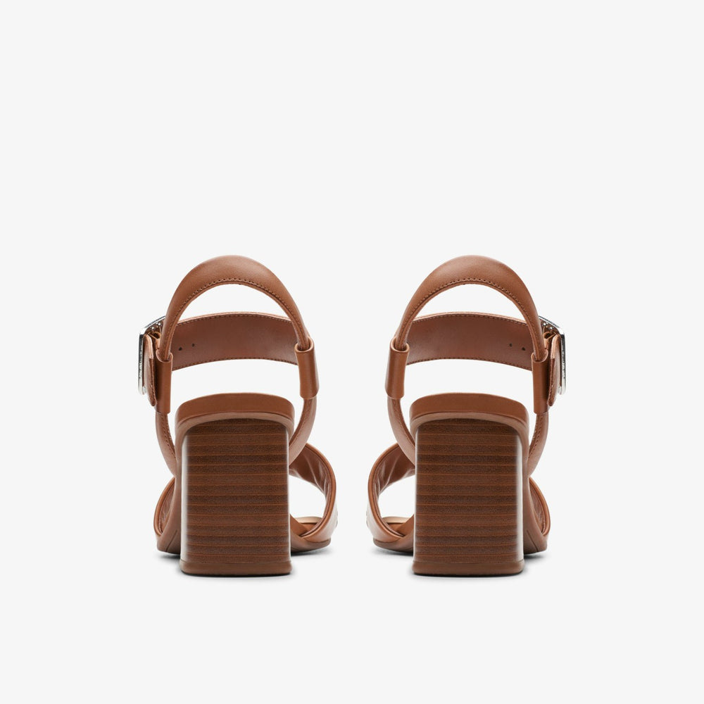 Siara 65 Buckle Tan Leather | Clarks discount