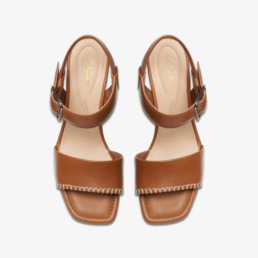 Siara 65 Buckle Tan Leather | Clarks discount