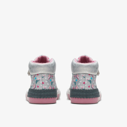 Foxing Halo Hi Toddler Silver | Clarks Sale