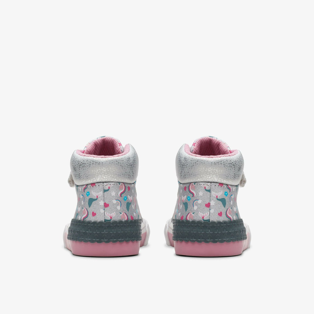 Foxing Halo Hi Toddler Silver | Clarks Sale
