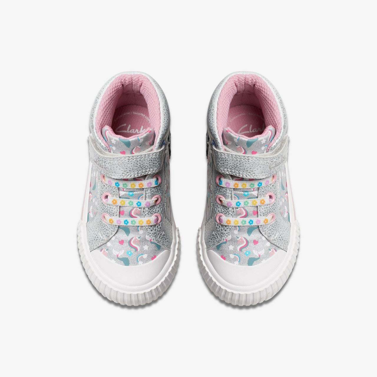 Foxing Halo Hi Toddler Silver | Clarks Sale