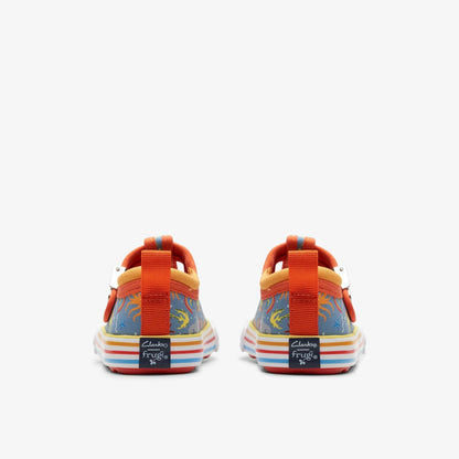 Foxing Fish Toddler Grey Print | Clarks on Sale