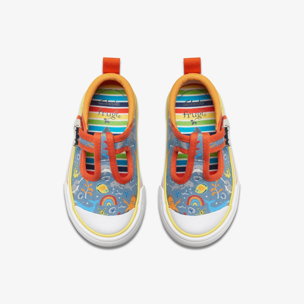 Foxing Fish Toddler Grey Print | Clarks on Sale