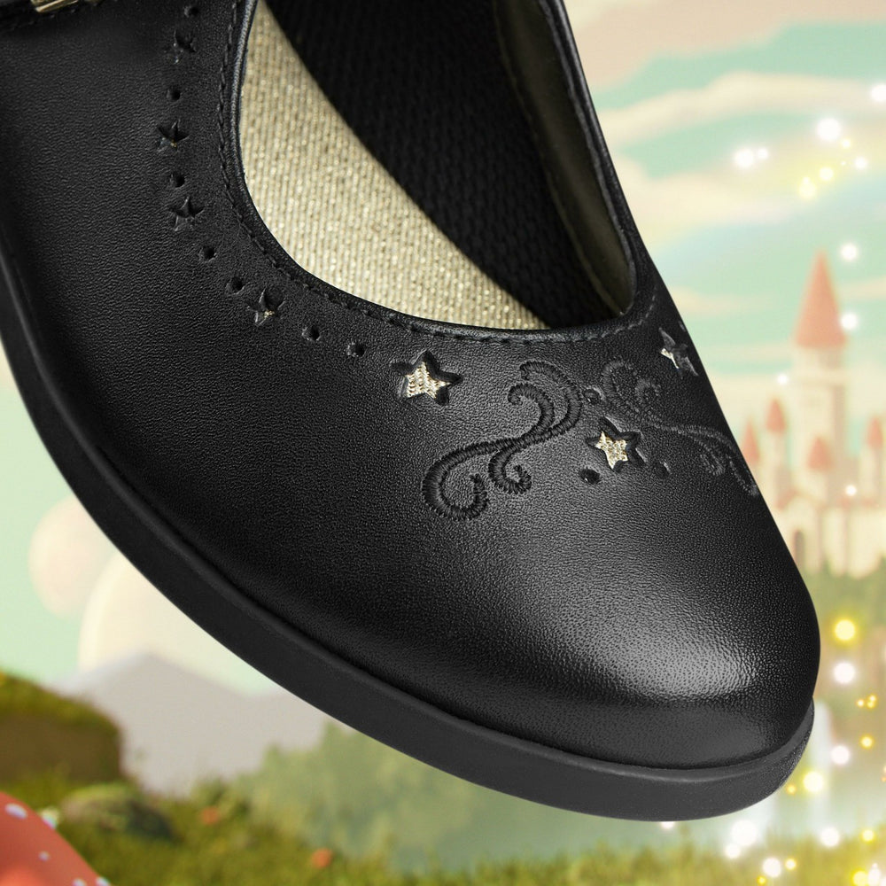 Lock Magic Kid Black Leather | Clarks on Sale