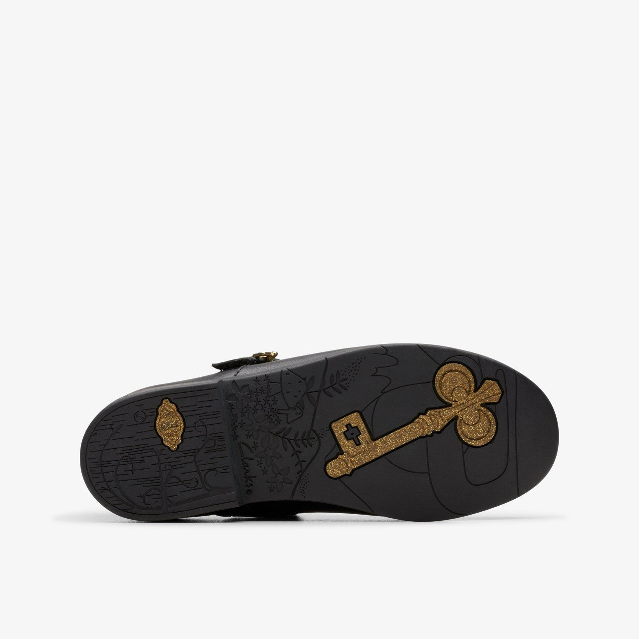 Lock Magic Kid Black Leather | Clarks on Sale