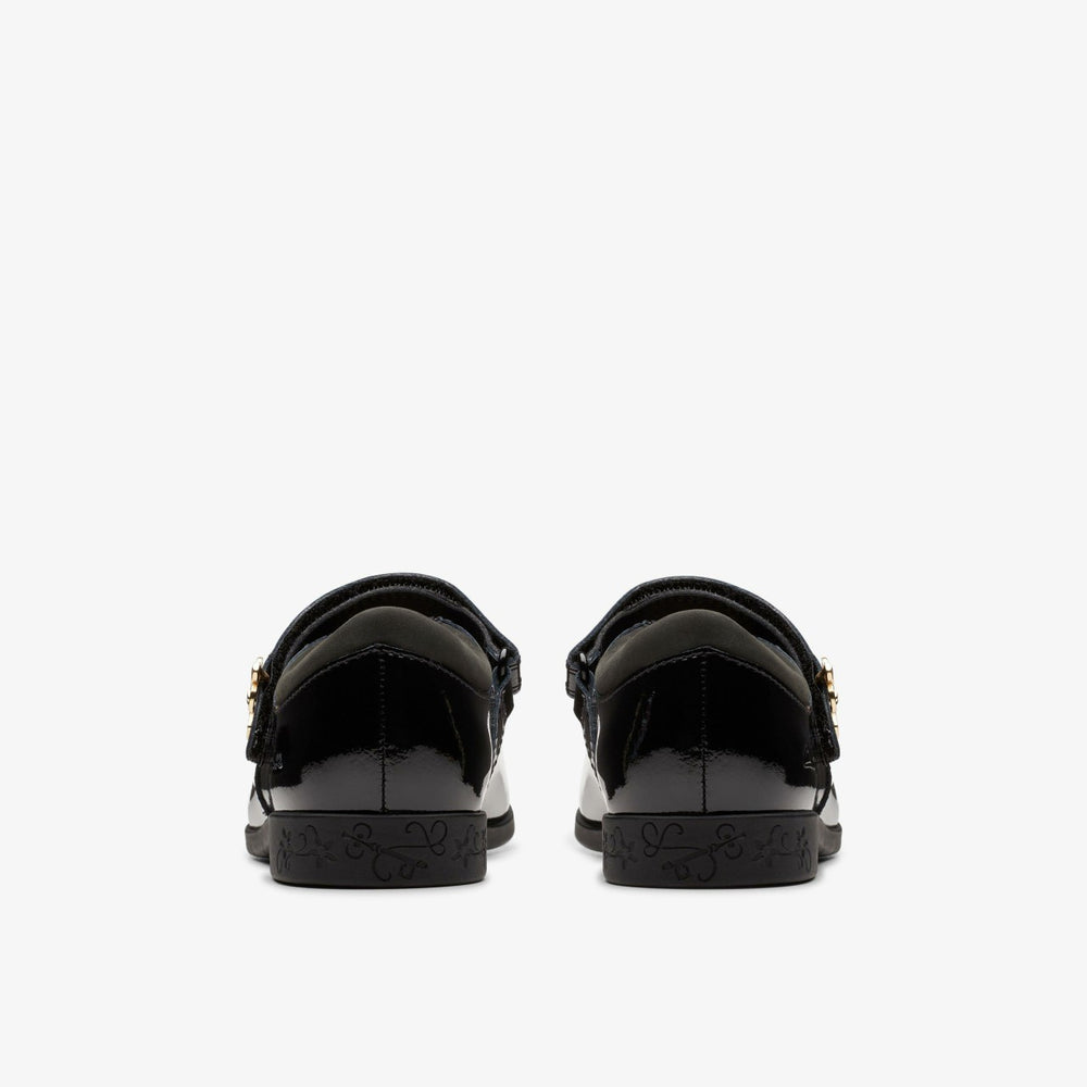 Lock Magic Kid Black Patent | Clarks for sale