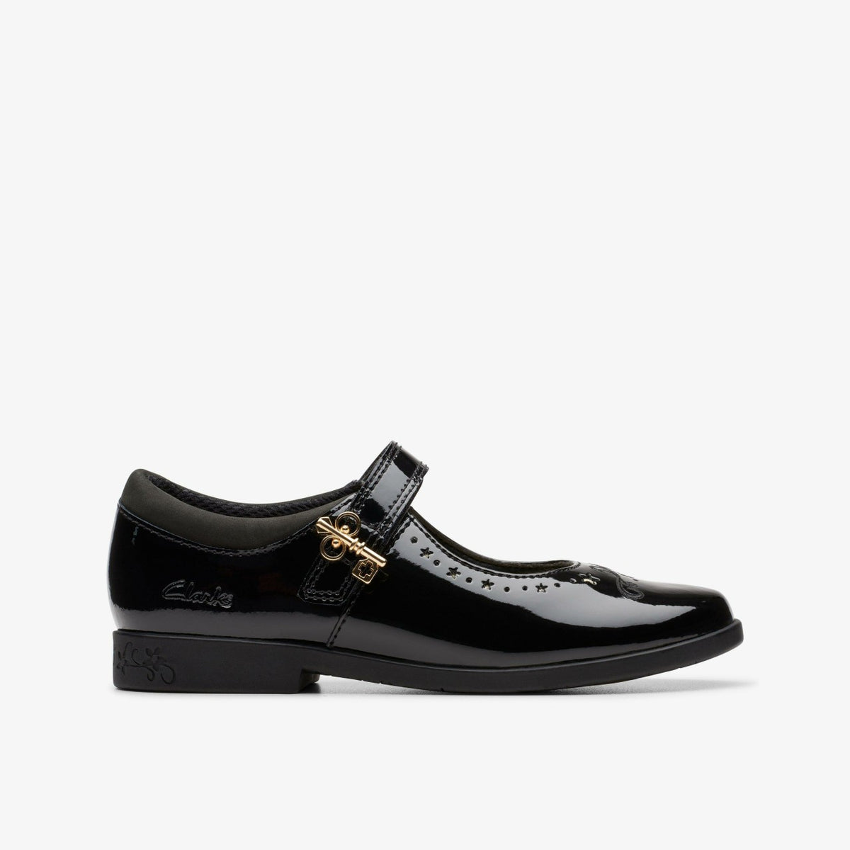 Lock Magic Kid Black Patent | Clarks for sale