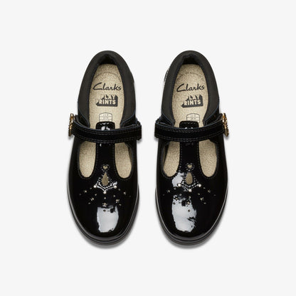 Lock Shine Kid Black Patent | Clarks online