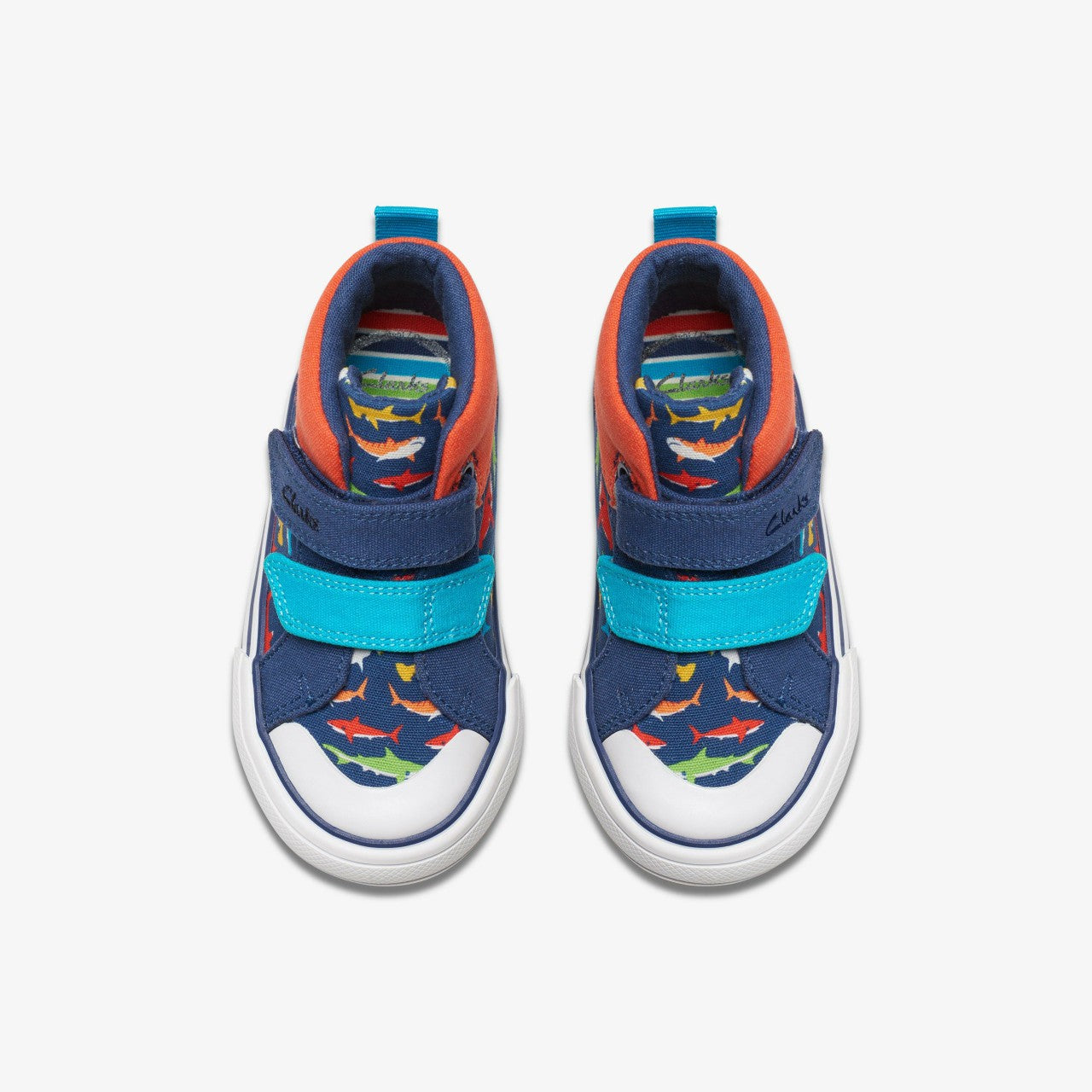 Foxing Save Hi Toddler Navy Print | Clarks for sale
