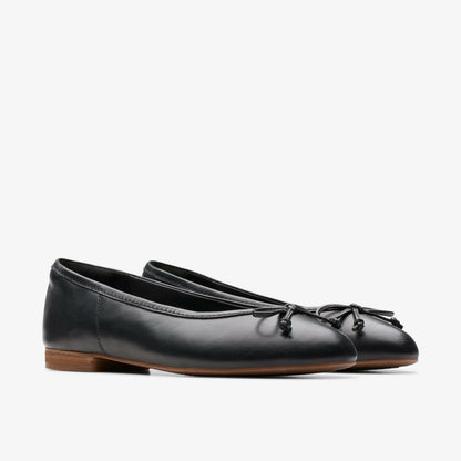 Fawna Lily Black Leather | Clarks for sale