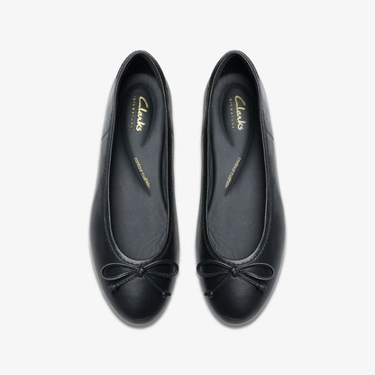 Fawna Lily Black Leather | Clarks for sale
