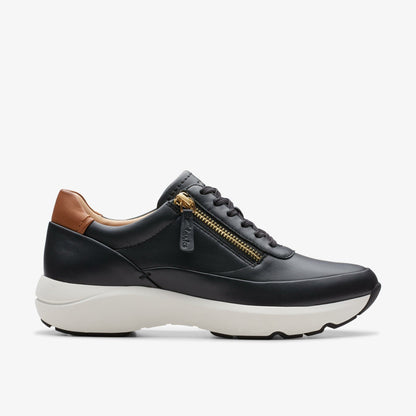 Tivoli Zip Black Leather | Clarks online