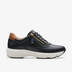 Tivoli Zip Black Leather | Clarks online