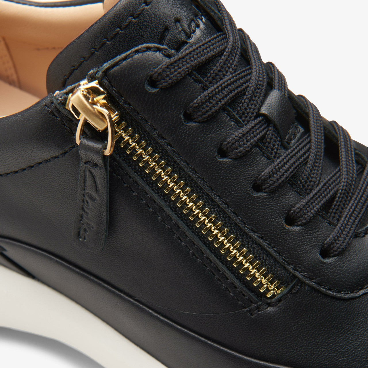 Tivoli Zip Black Leather | Clarks online