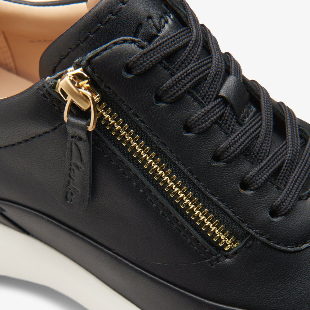 Tivoli Zip Black Leather | Clarks online
