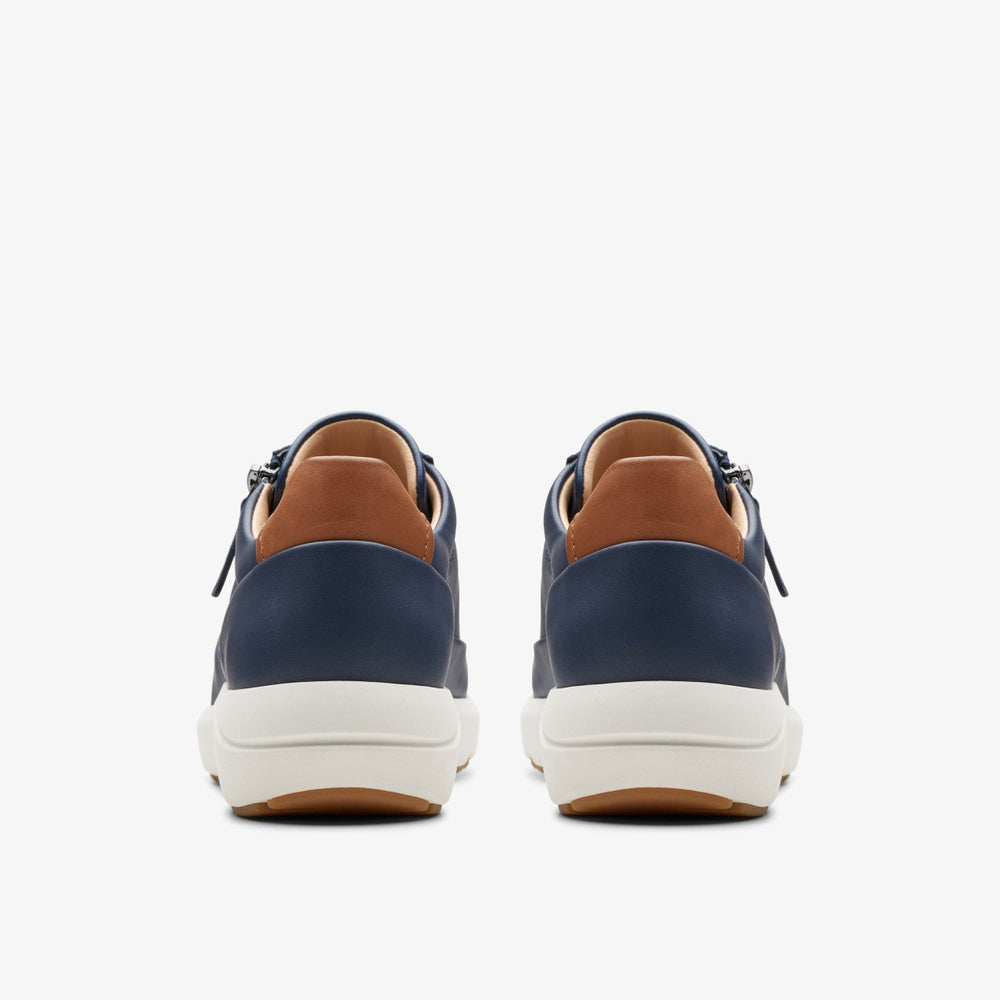 Tivoli Zip Navy Leather | Clarks outlet