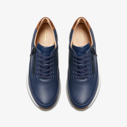 Tivoli Zip Navy Leather | Clarks outlet