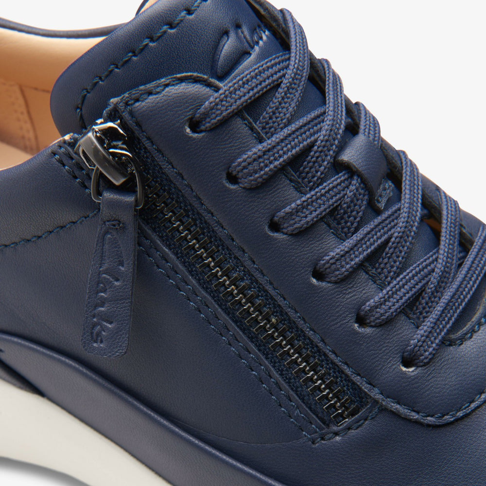Tivoli Zip Navy Leather | Clarks outlet