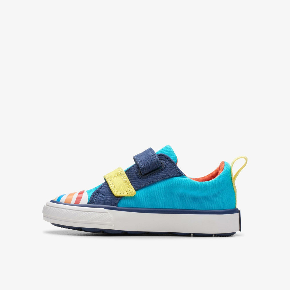 Foxing Ocean Toddler Blue Multicolour | Clarks online