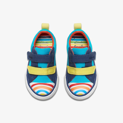 Foxing Ocean Toddler Blue Multicolour | Clarks online