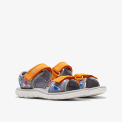 Surfing Tide Kid Grey/Orange | Clarks Sale