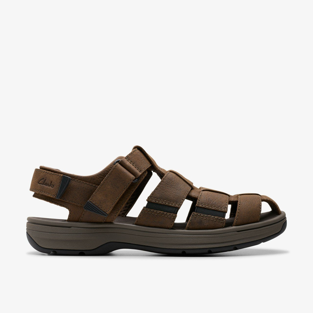 Saltway Cove Dark Brown Leather | Clarks for sale