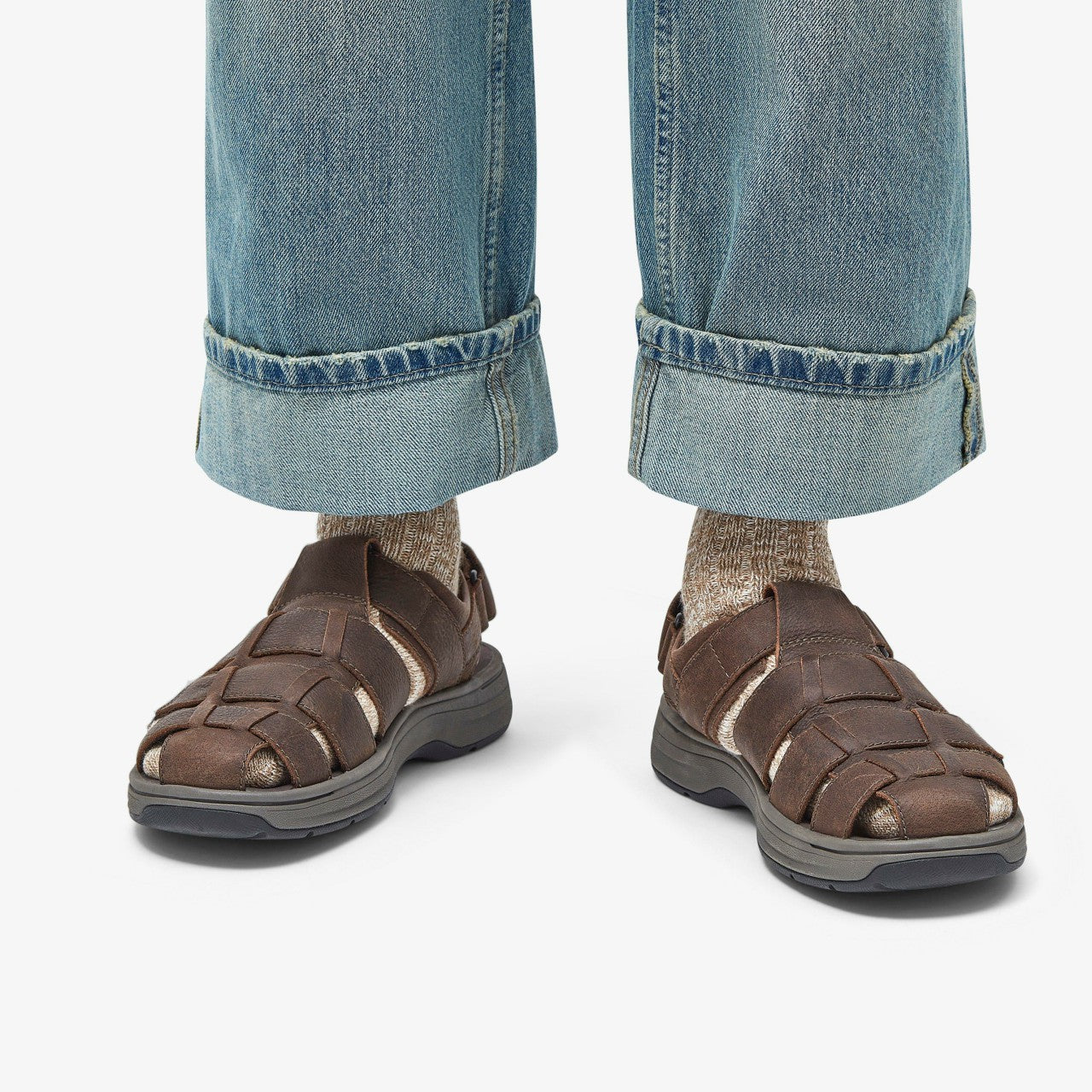 Saltway Cove Dark Brown Leather | Clarks for sale