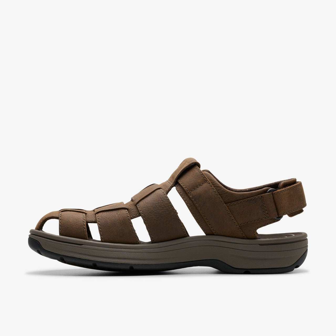 Saltway Cove Dark Brown Leather | Clarks for sale