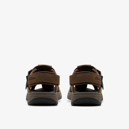 Saltway Cove Dark Brown Leather | Clarks for sale