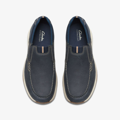 Sailview Step Loafer Navy Nubuck | Clarks for sale