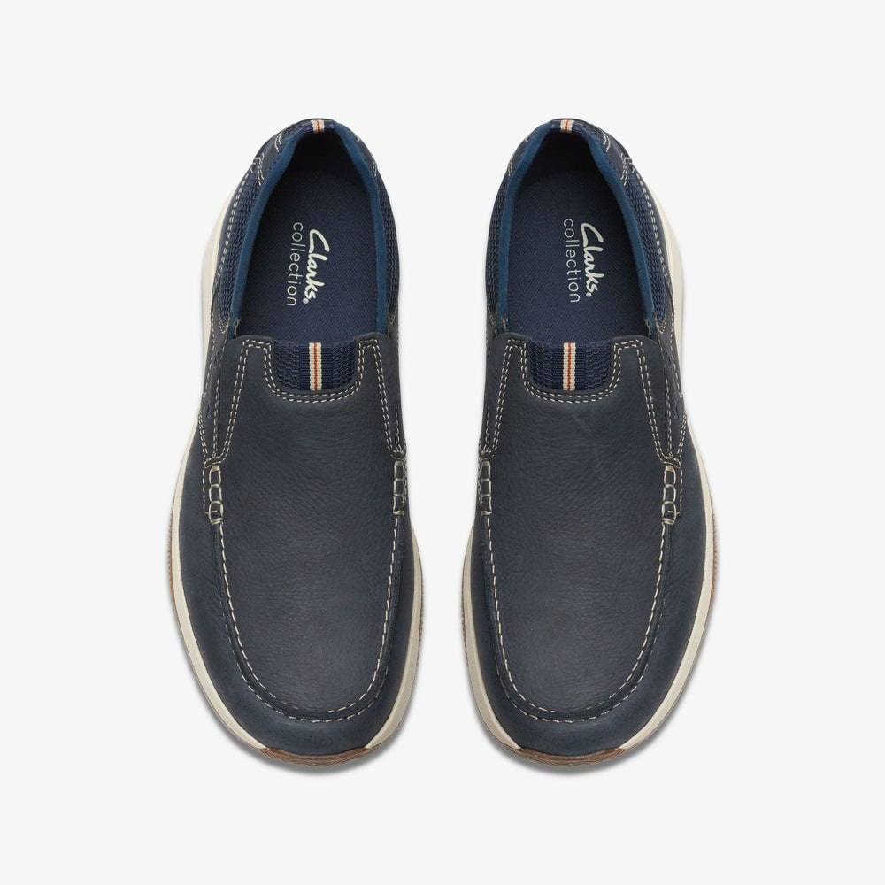Sailview Step Loafer Navy Nubuck | Clarks for sale