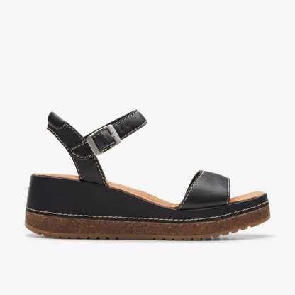 Kassanda Lily Black Leather | Clarks on Sale