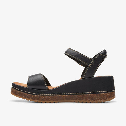 Kassanda Lily Black Leather | Clarks on Sale