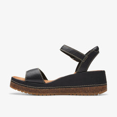 Kassanda Lily Black Leather | Clarks on Sale
