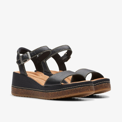Kassanda Lily Black Leather | Clarks on Sale