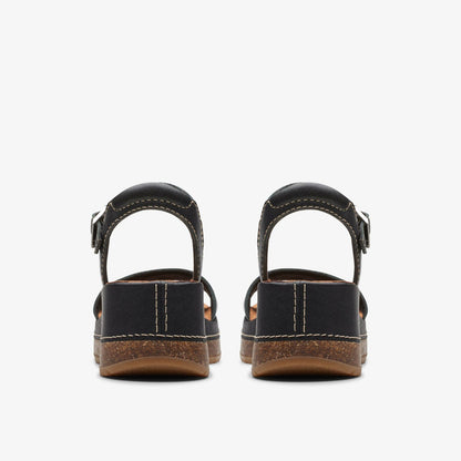 Kassanda Lily Black Leather | Clarks on Sale