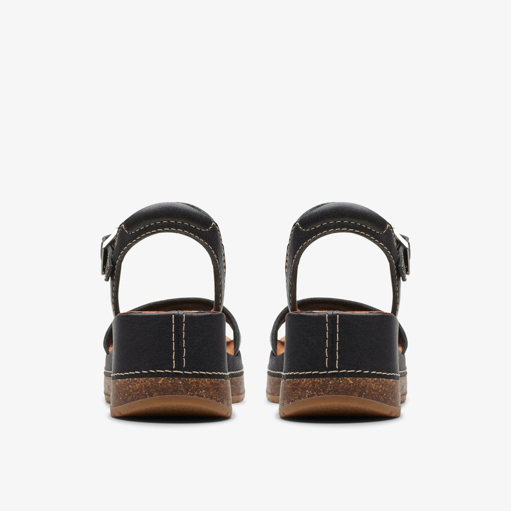 Kassanda Lily Black Leather | Clarks on Sale